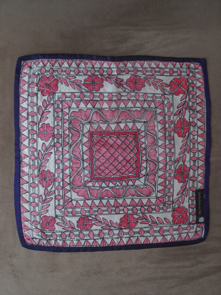 Red & Black Single Pocket Square Gift Box