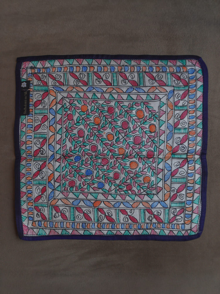 Multiple colours & Cream Single Pocket Square Gift Box
