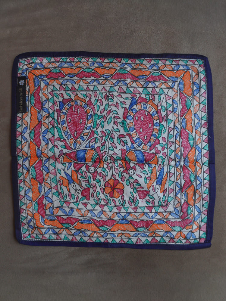 Multiple colours & Cream Single Pocket Square Gift Box
