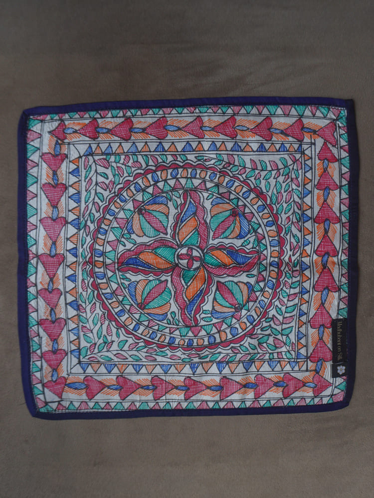 Multiple colours & Cream Single Pocket Square Gift Box