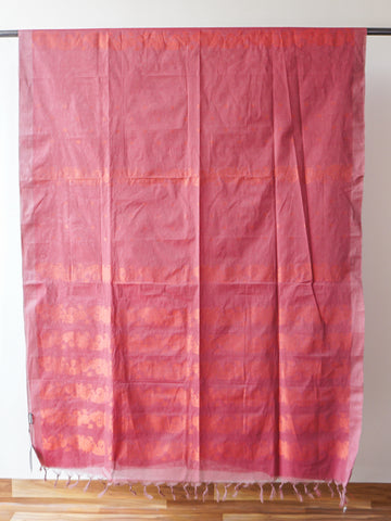 Phalsa Pink Cotton Saree