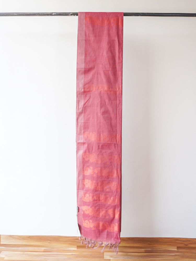 Phalsa Pink Cotton Saree