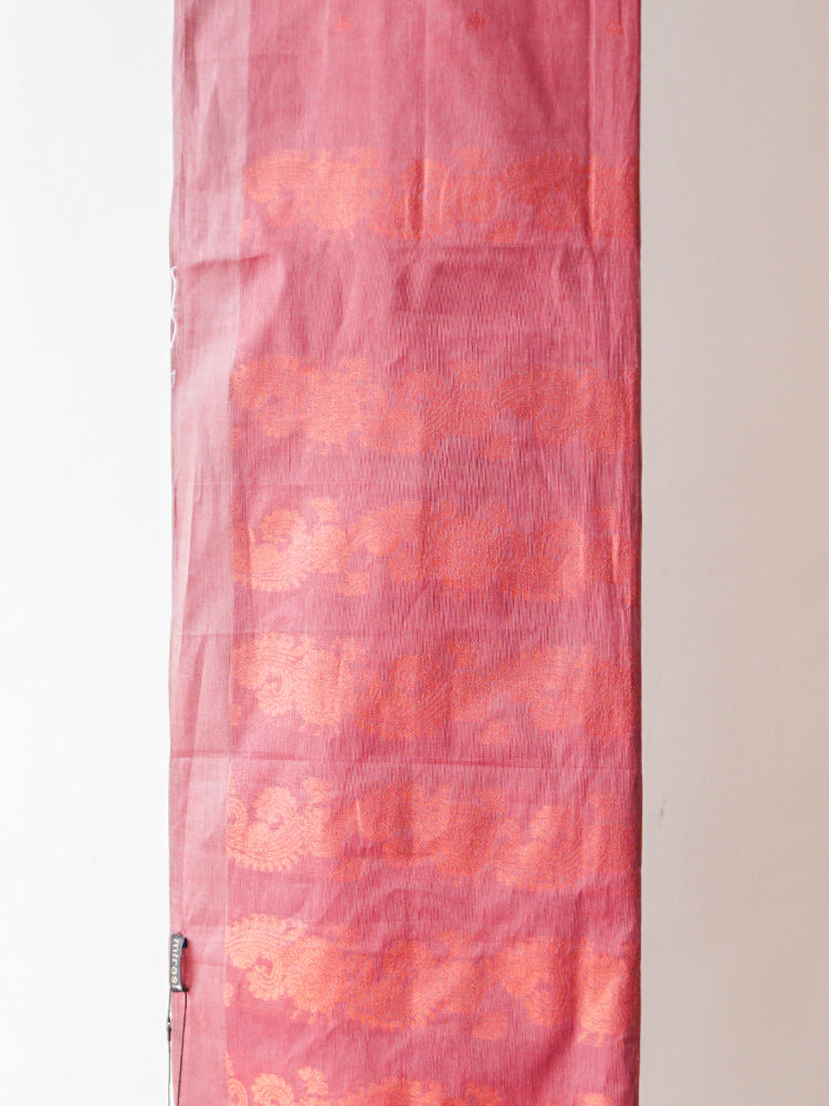 Phalsa Pink Cotton Saree