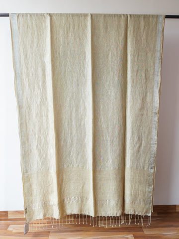 White Linen Saree