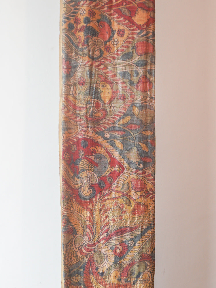 Multicolour Kalamkari Silk Saree