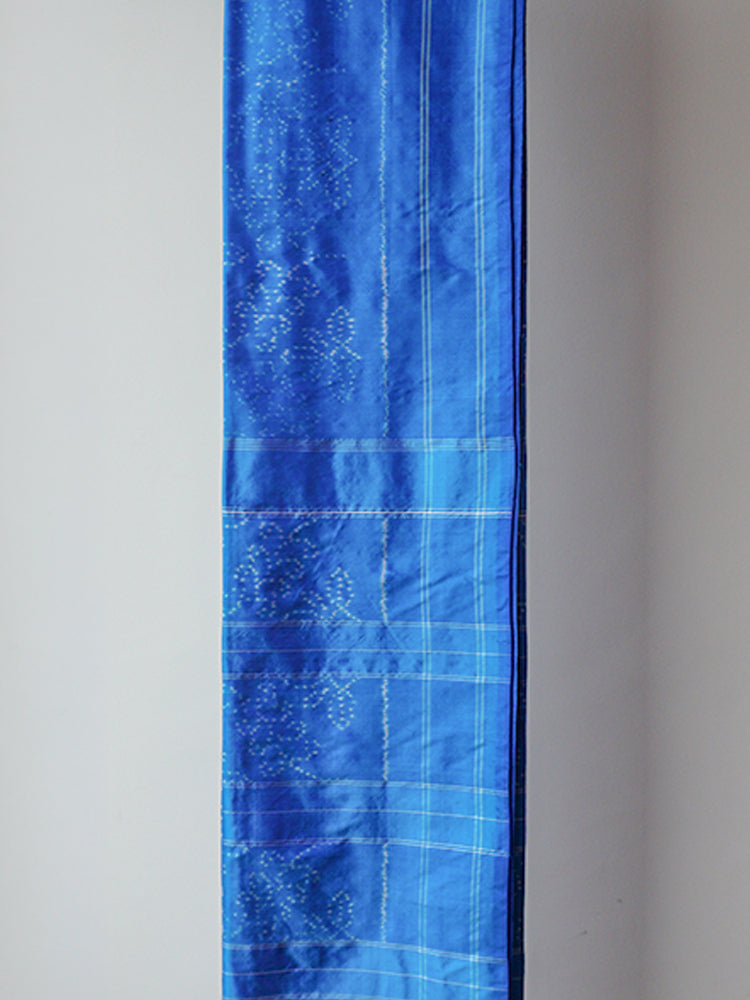 Blue Pochampally Ikat Saree