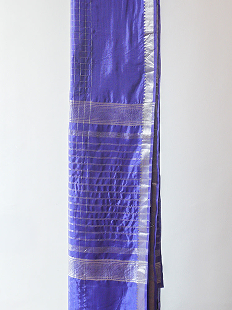 Purple Linen Sequence Saree