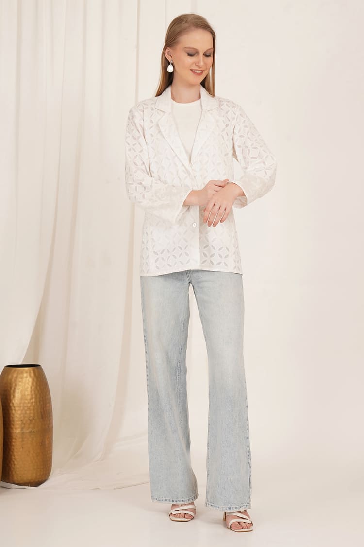 Orchid Veil Blazer
