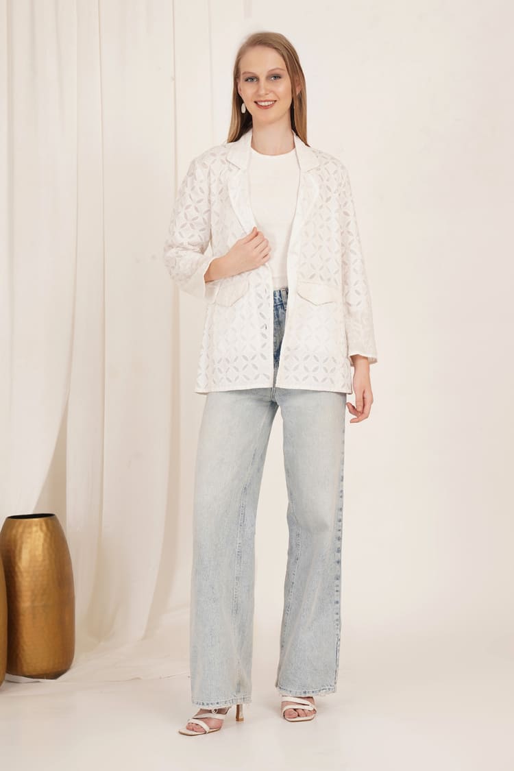 Orchid Veil Blazer