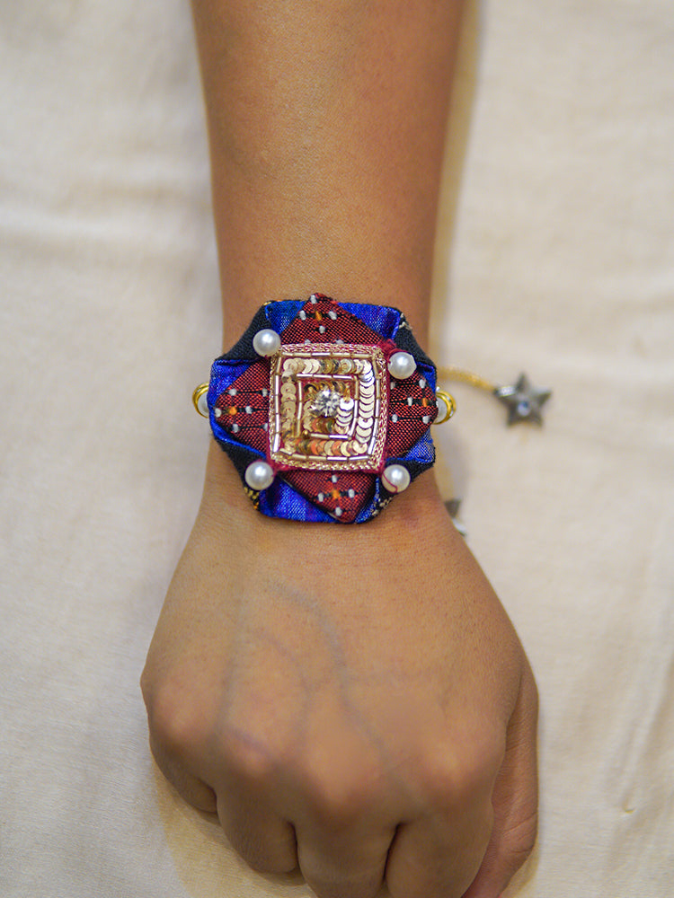 Bandhan Blue Beaded Rakhi