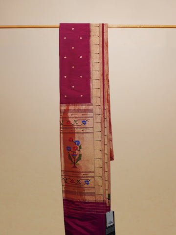 Maroon Pathani Silk Saree