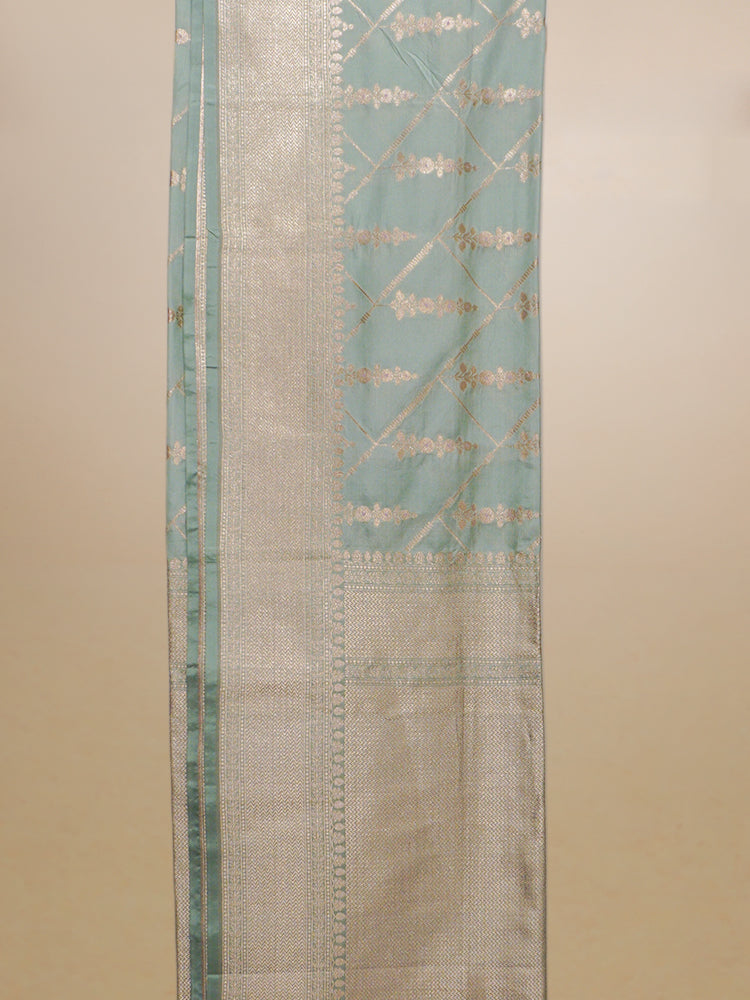 Green Banarasi Silk Saree