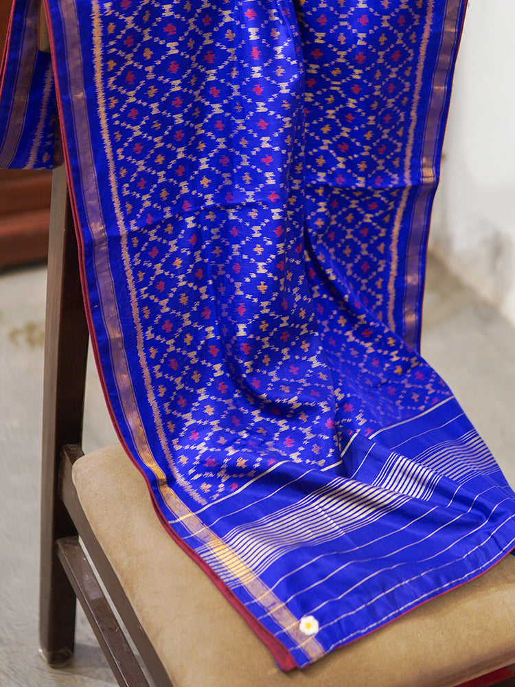 Blue Patola Stole
