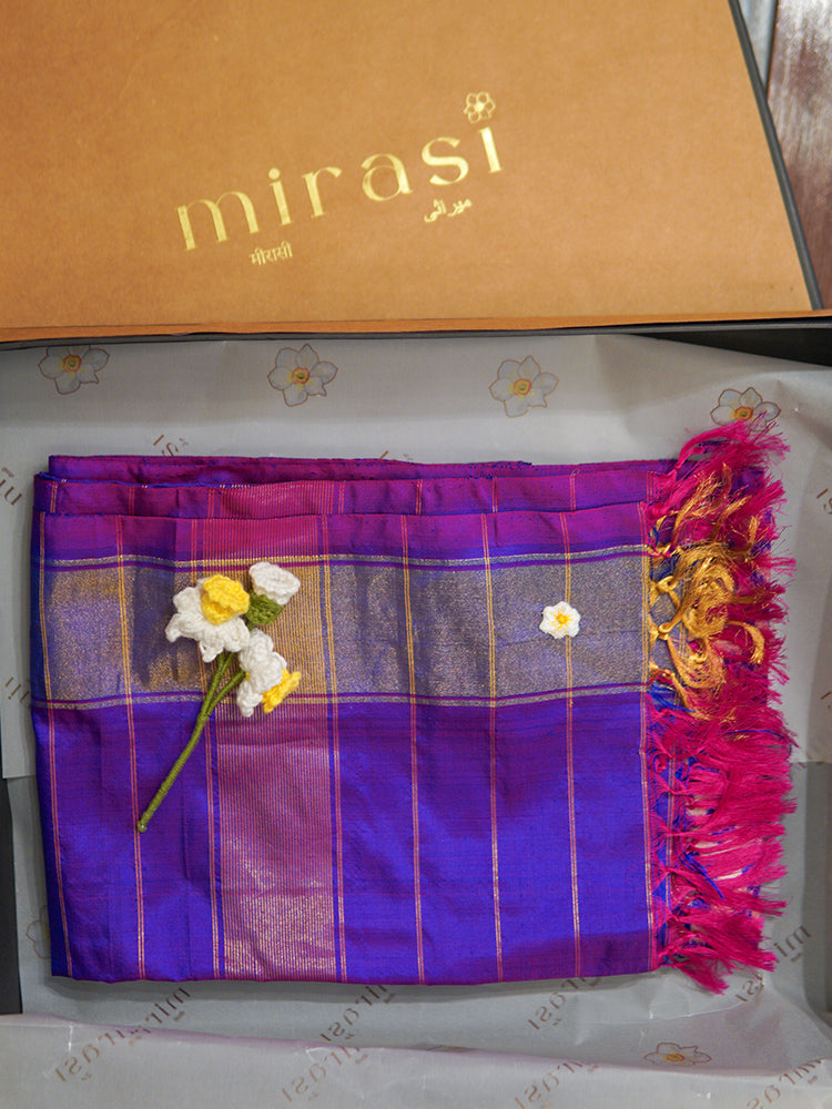 Blue Patola Dupatta