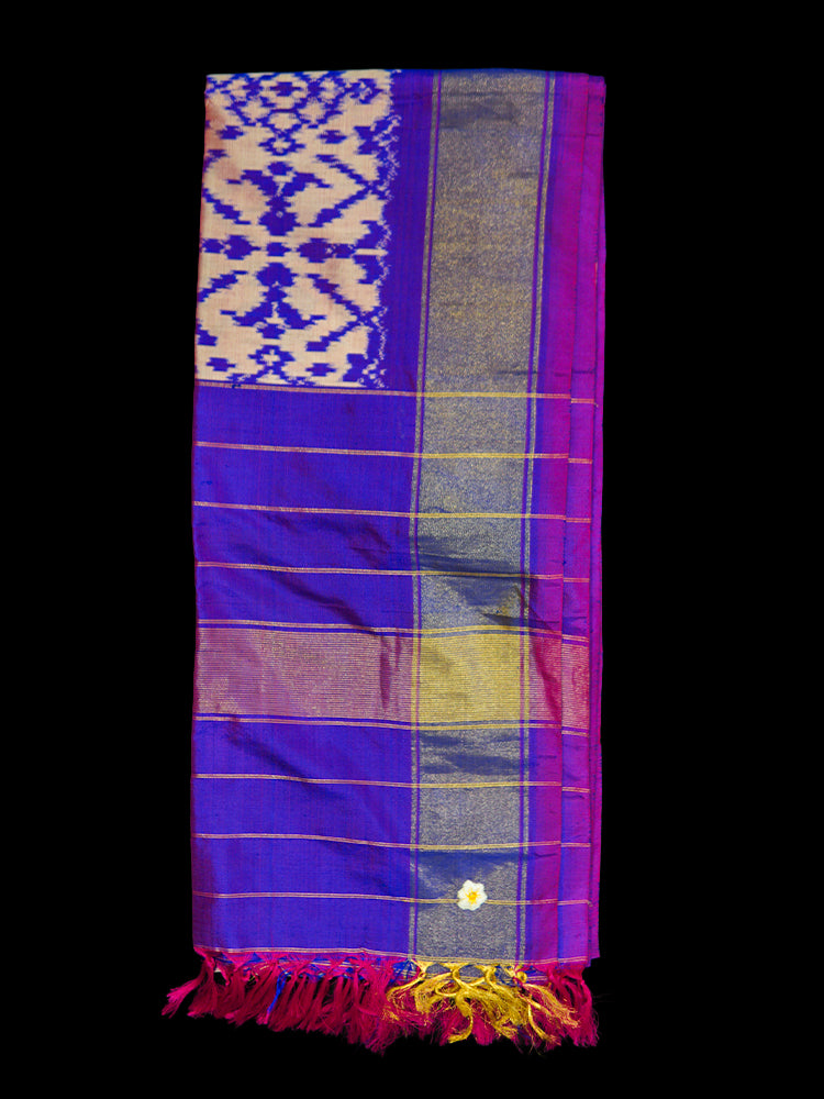 Blue Patola Dupatta