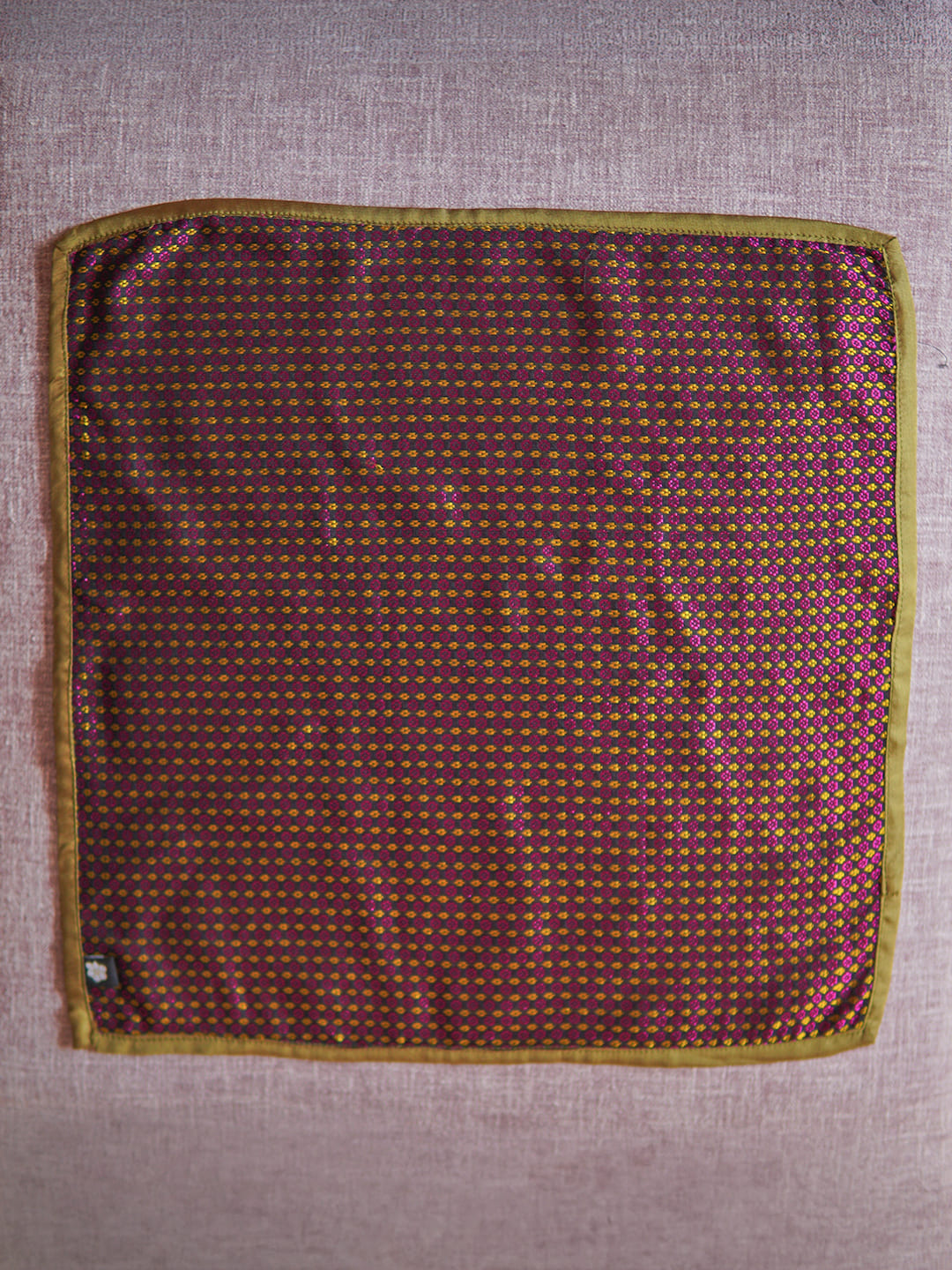 Naqsh Purple Tangaliya Tie Pocket Squares Set