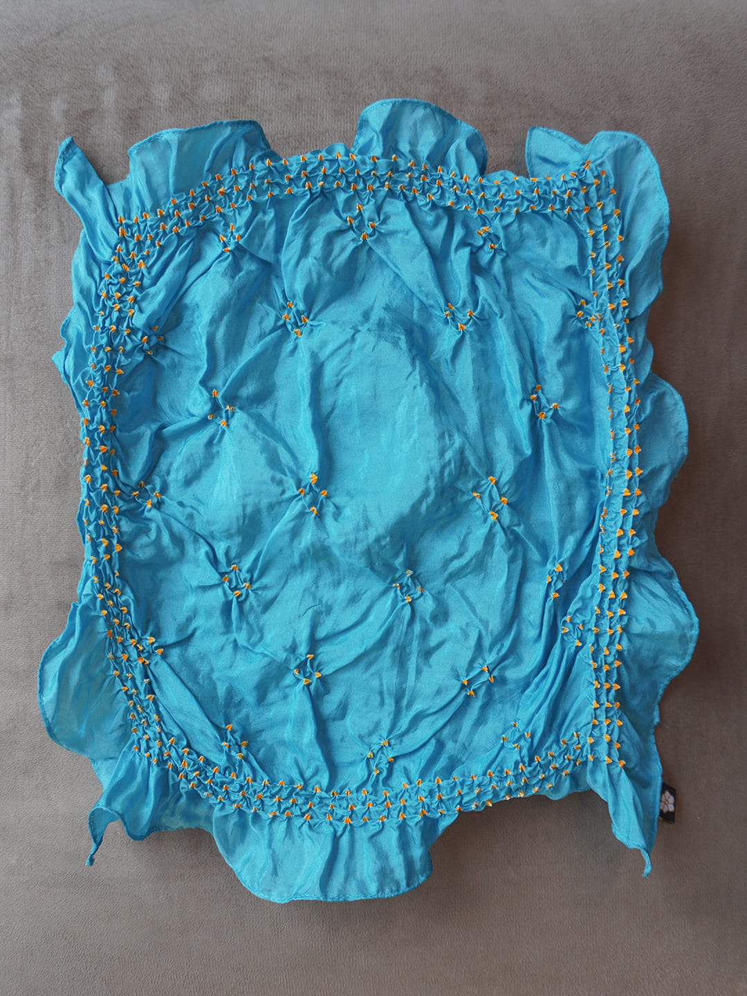 Leher Blue Khun Tie Pocket Squares Set