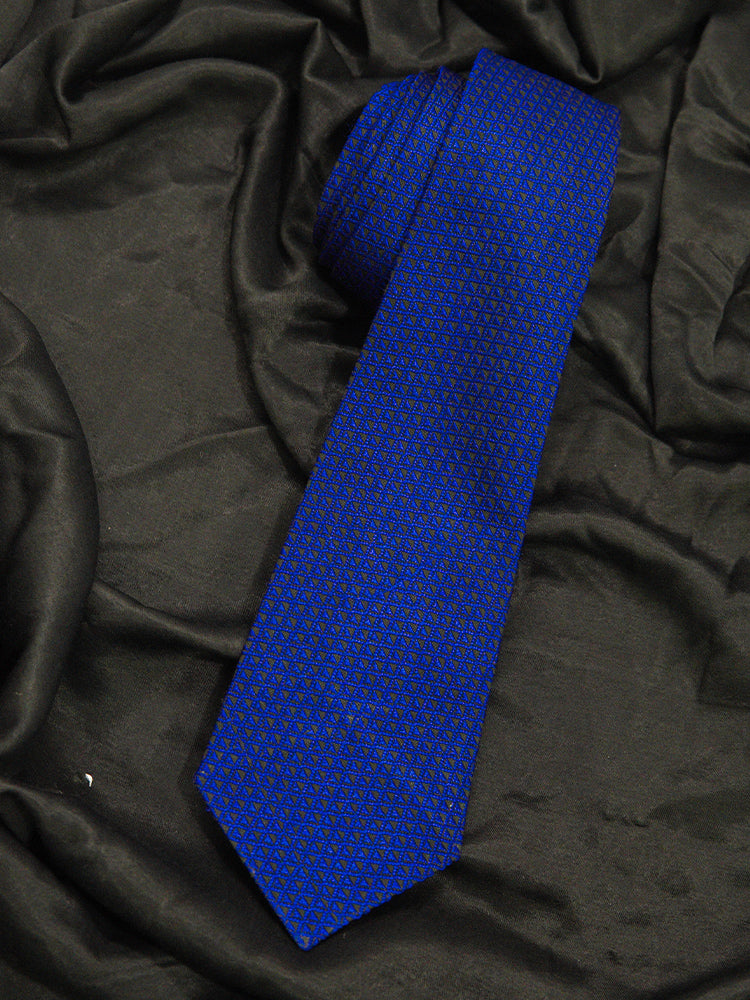 Leher Blue Khun Tie Pocket Squares Set