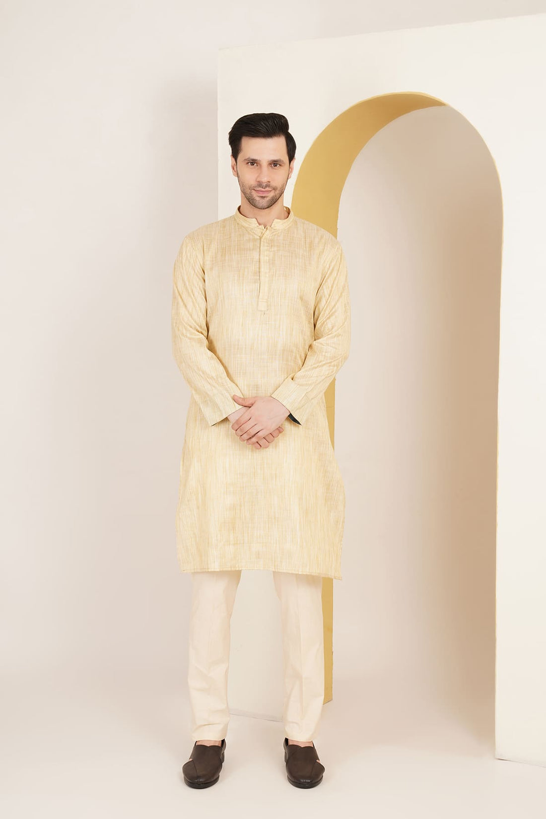 Yaman Beige Kurta Set