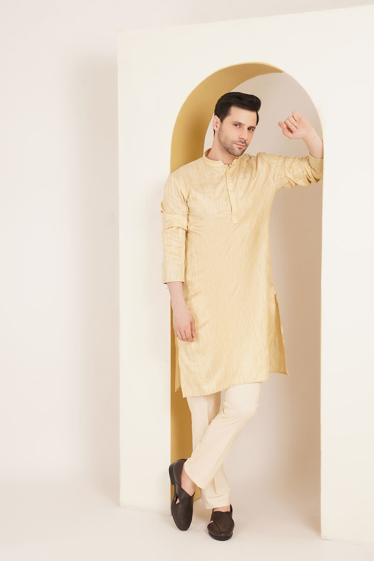 Yaman Beige Kurta Set