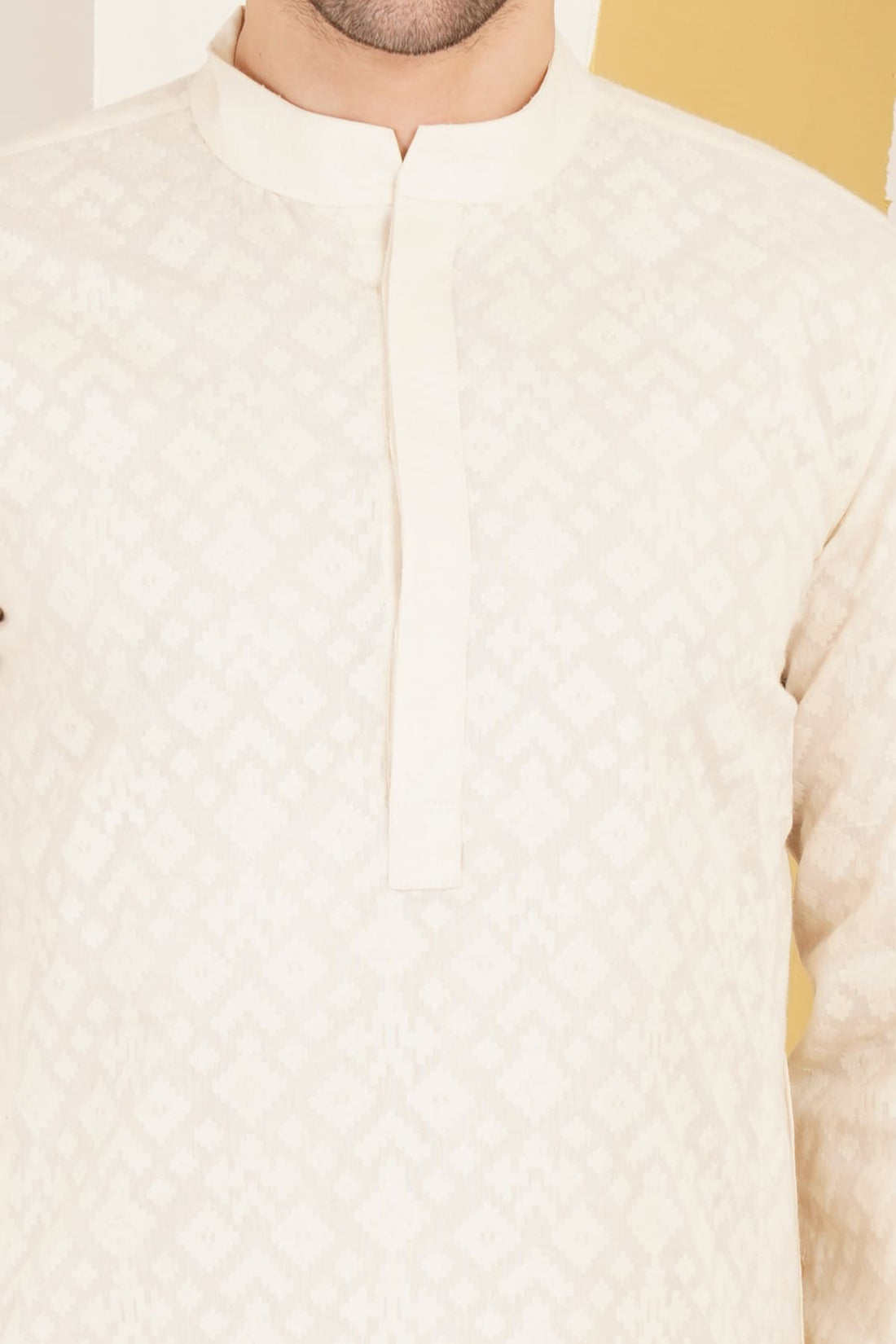 Kedar Cream Kurta Set