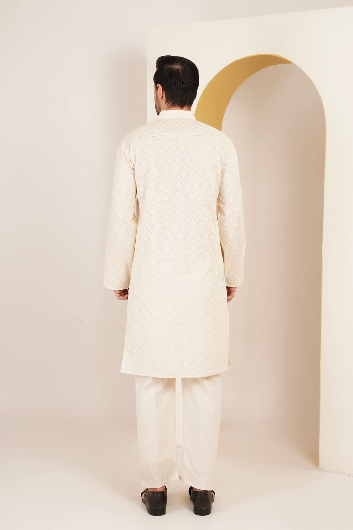 Kedar Cream Kurta Set