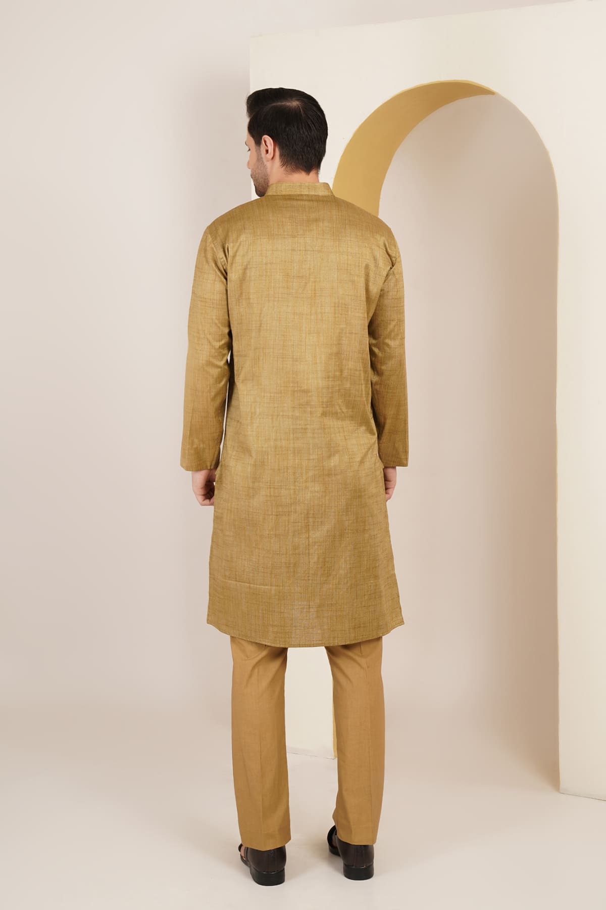 Basant Mustard Kurta Set
