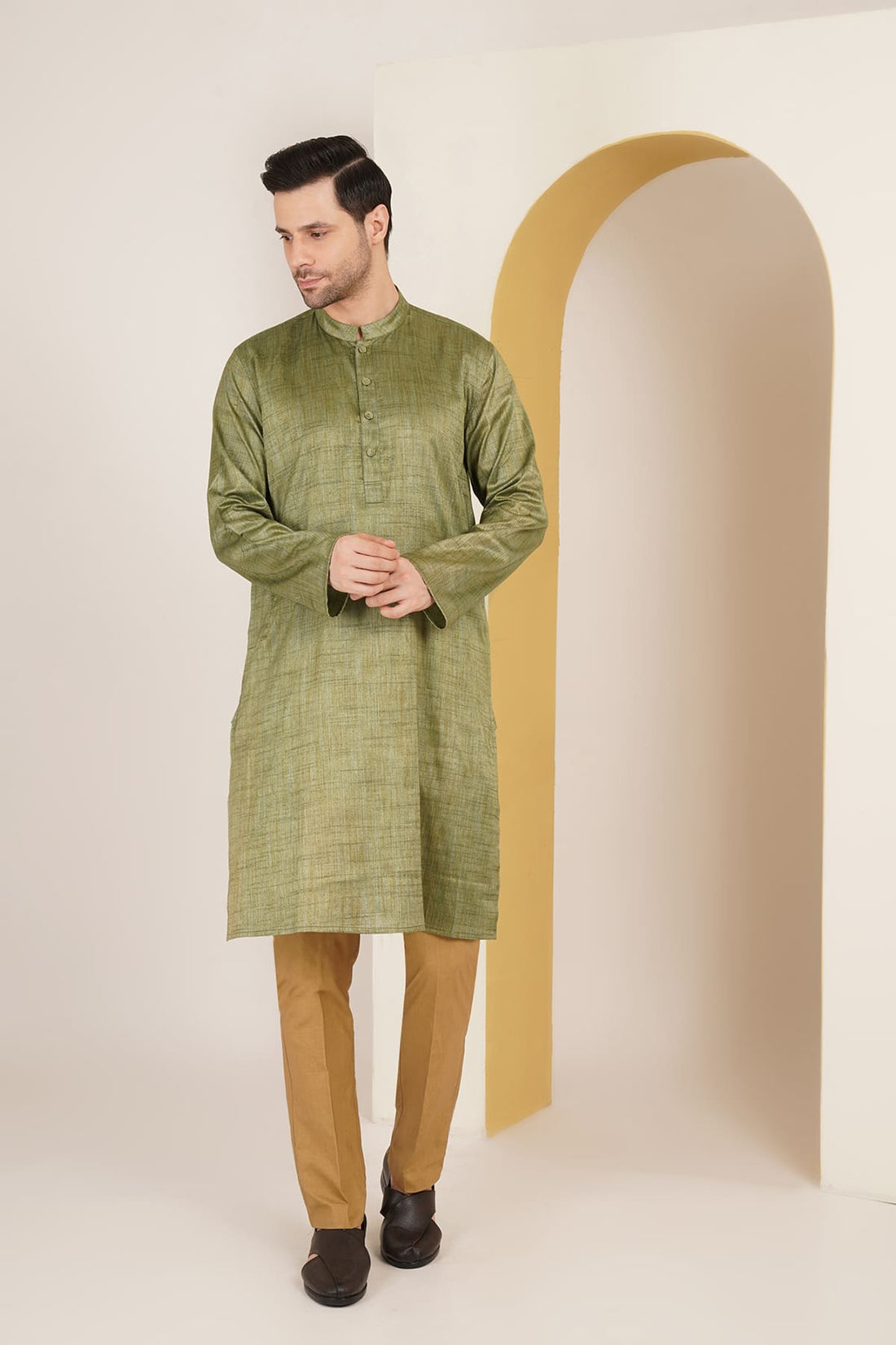 Megh Green Kurta Set