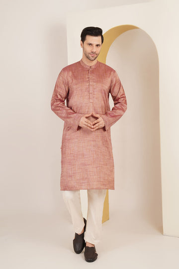 Darbari Pink Kurta Set