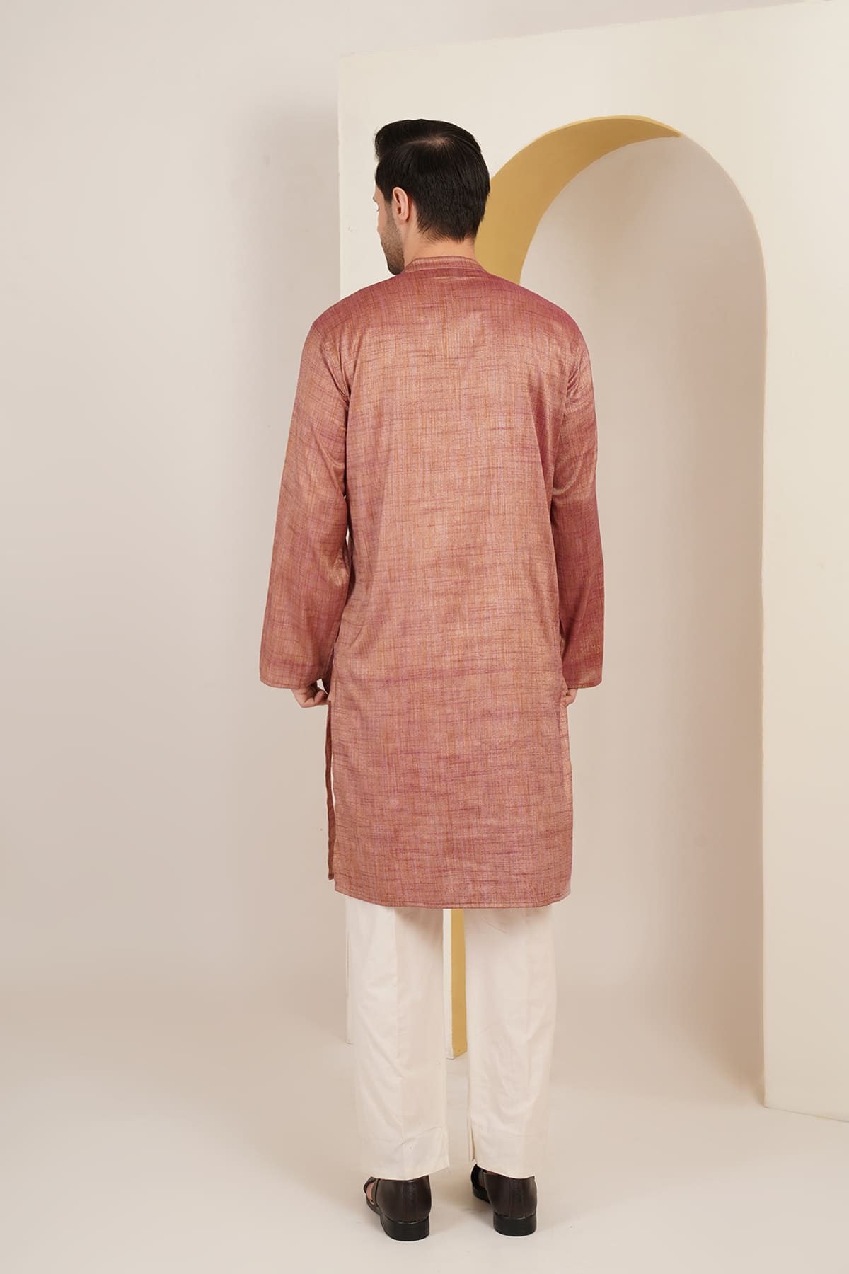 Darbari Pink Kurta Set