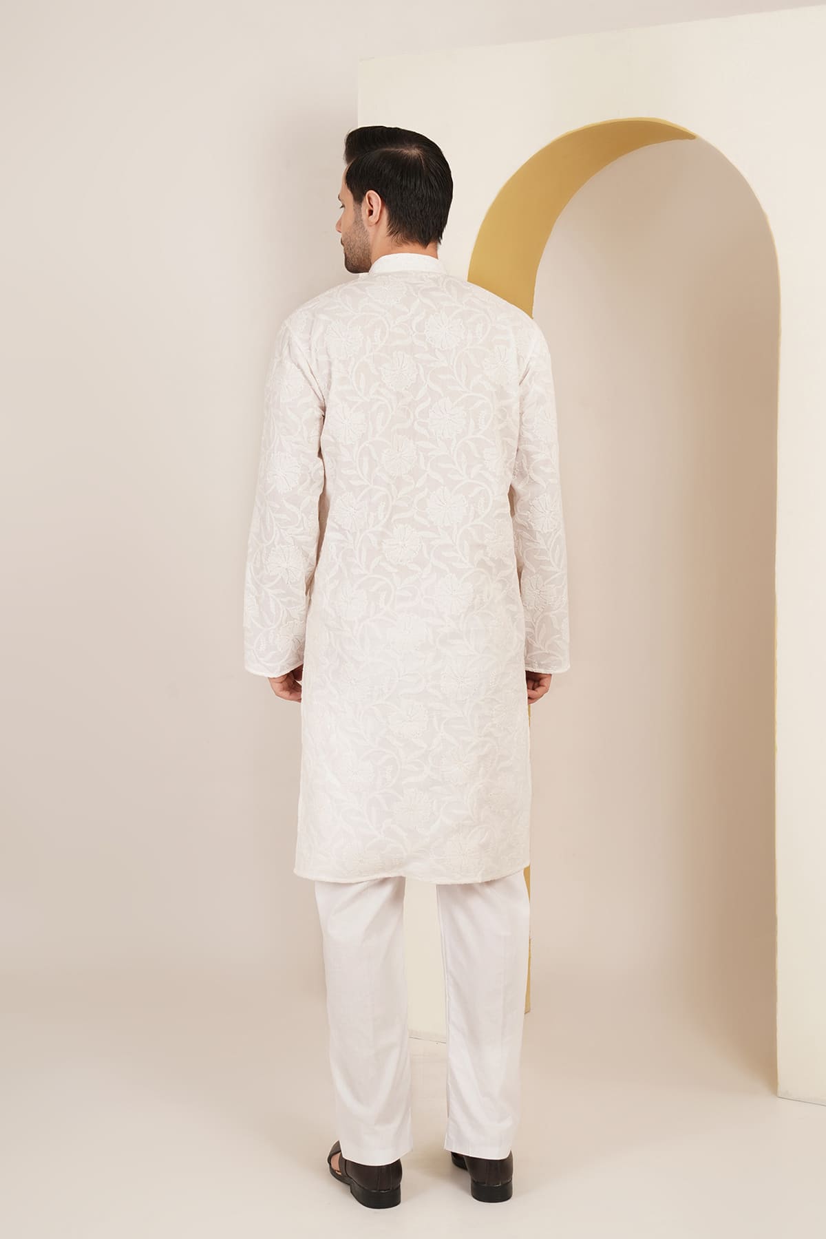 Bhairav White Chikankari Kurta Set