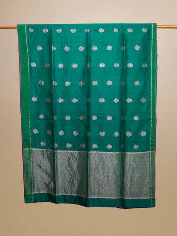 Emerald Green Banarasi Saree