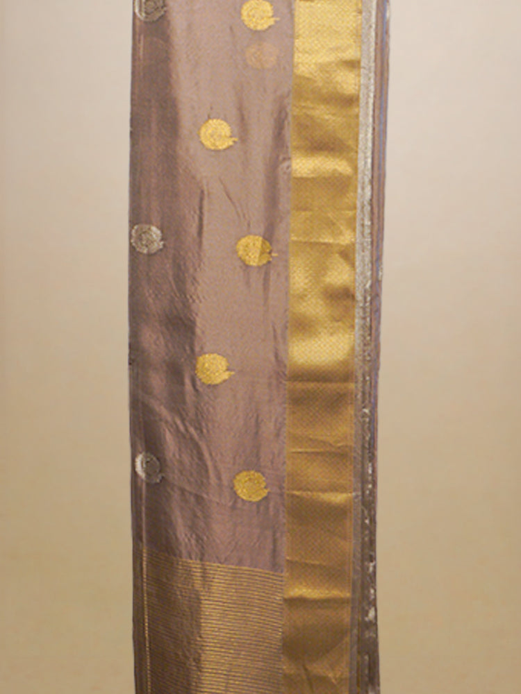 Lilac Kadua Boota Banarasi Silk Saree