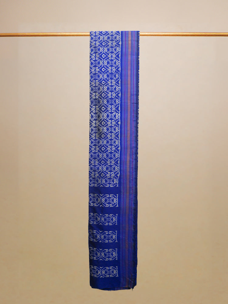 Blue Pochampally Ikat Silk Saree