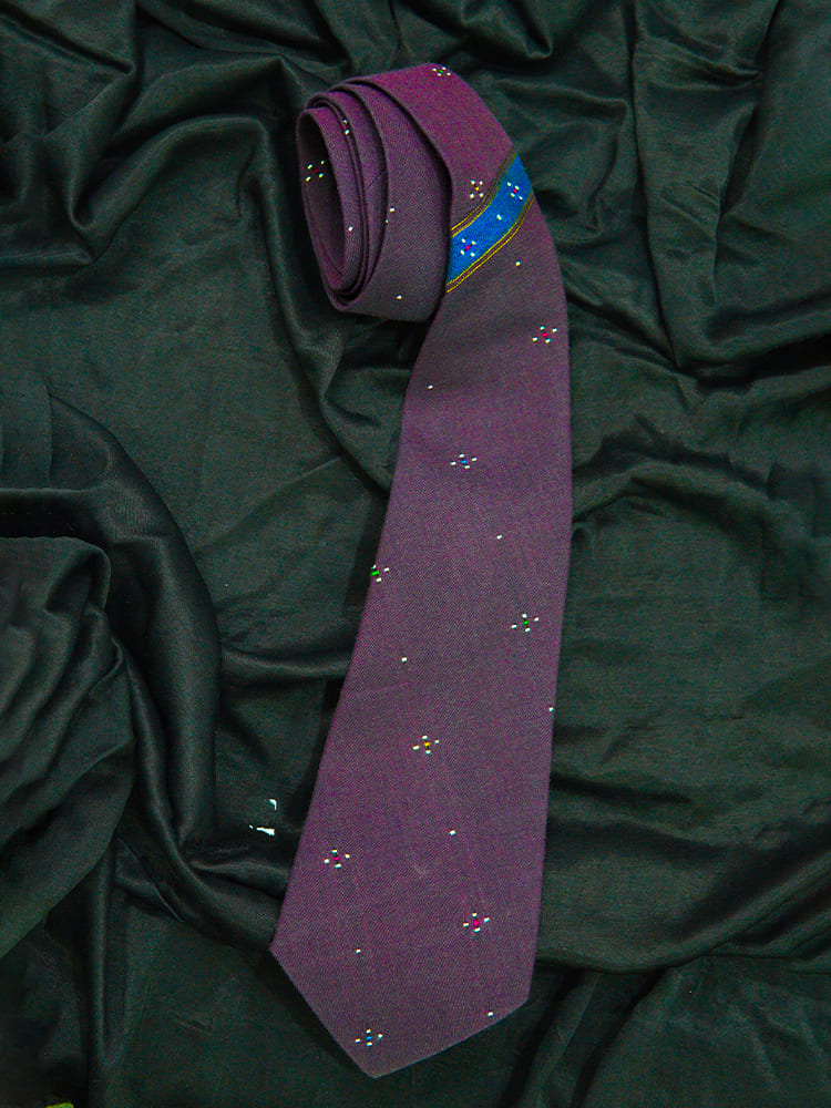 Purple Tangaliya Weave Tye
