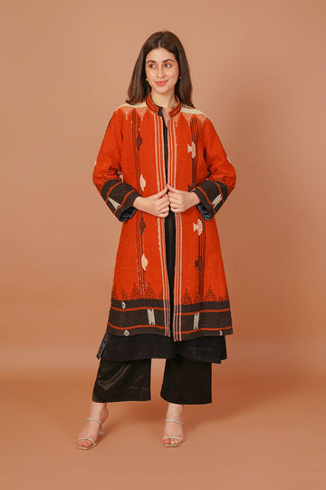 Ember Rust & Black Kotpad Jacket