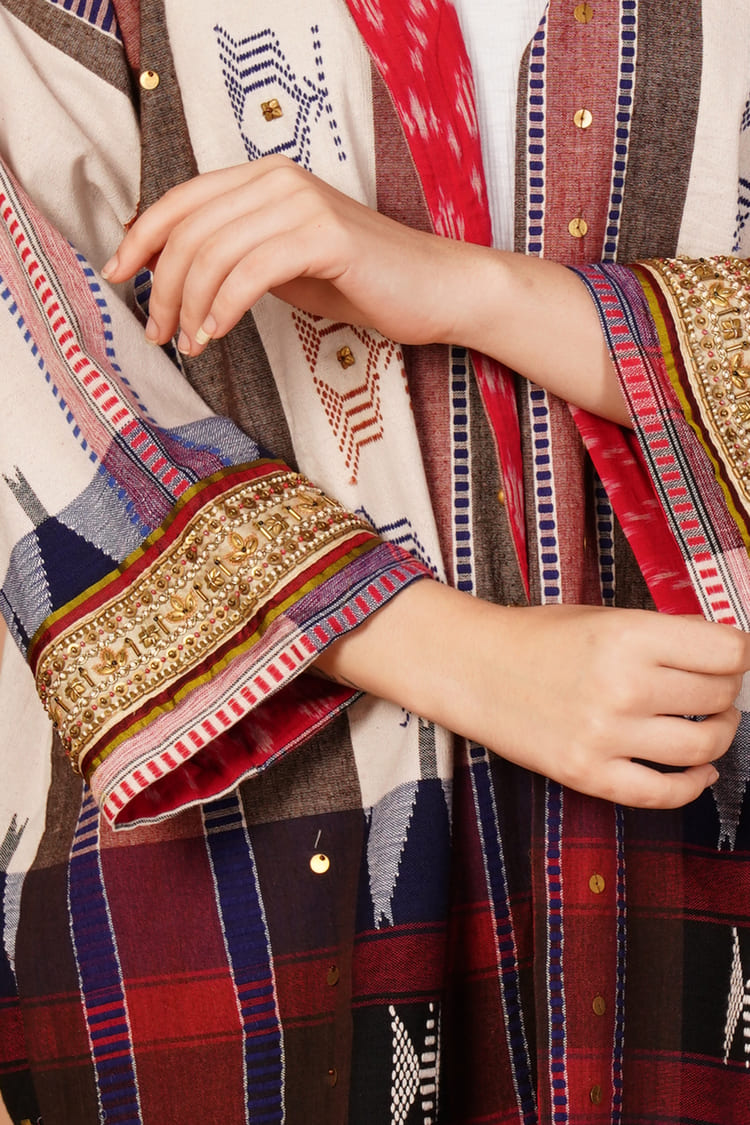Mosaic Multicolour Kotpad Short Jacket
