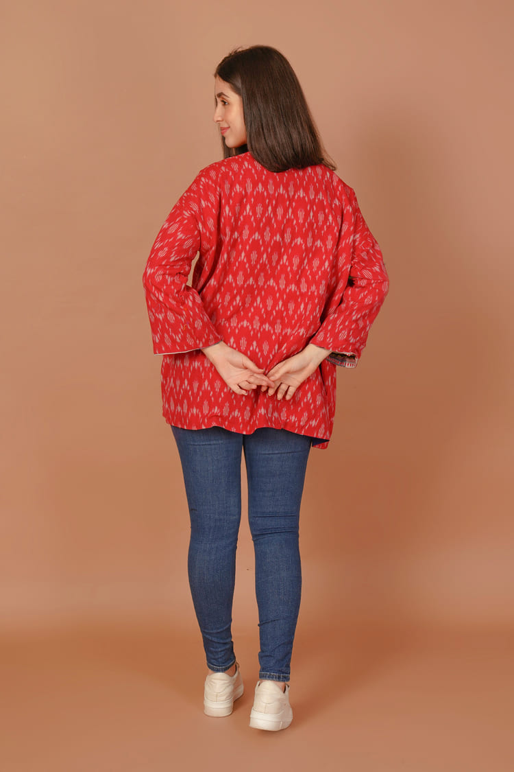 Mosaic Multicolour Kotpad Short Jacket