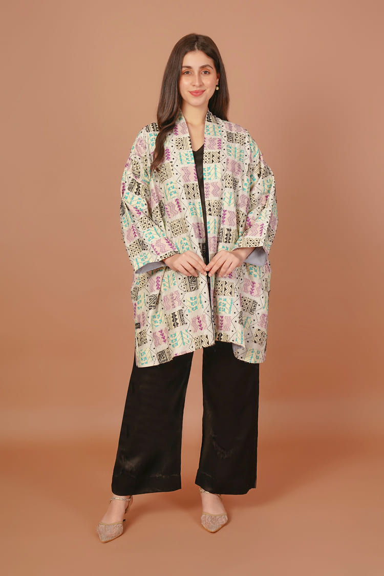 Gulzar Multicolour Kantha Overlay