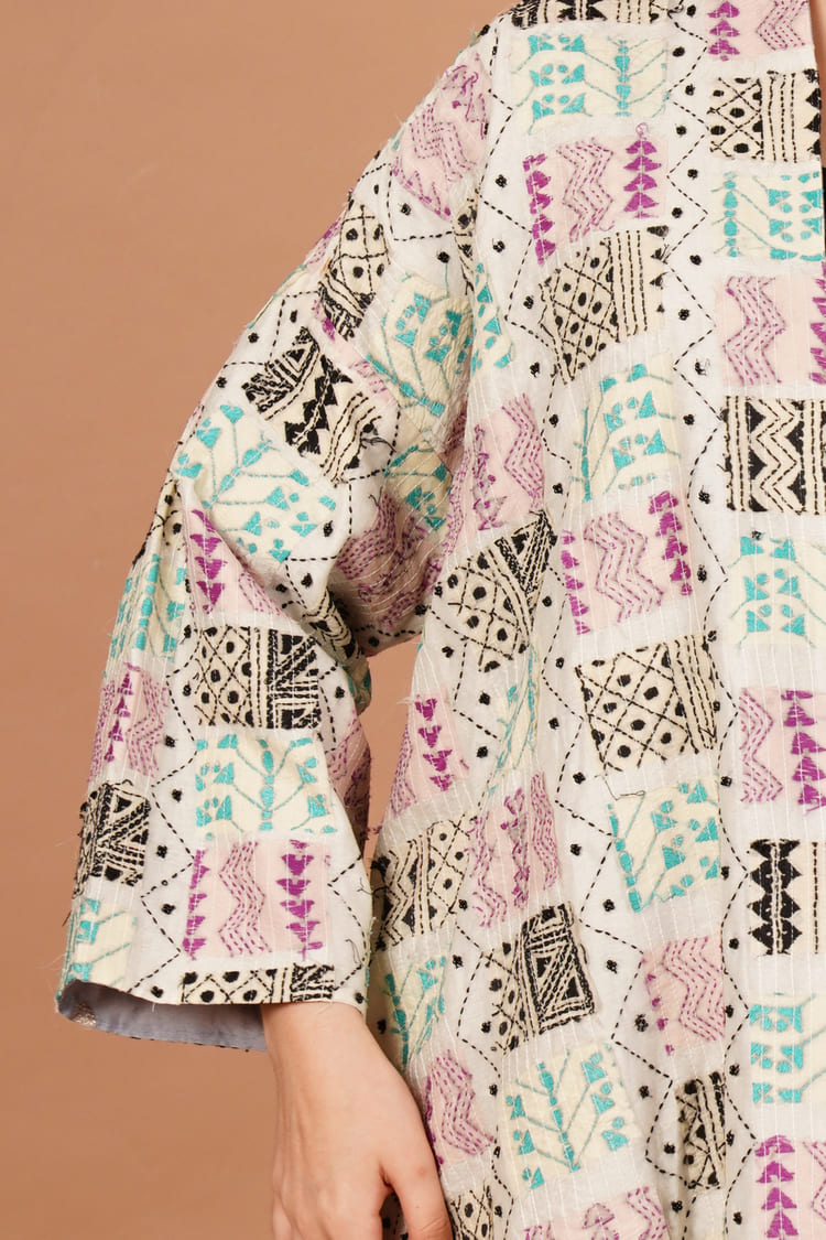 Gulzar Multicolour Kantha Overlay