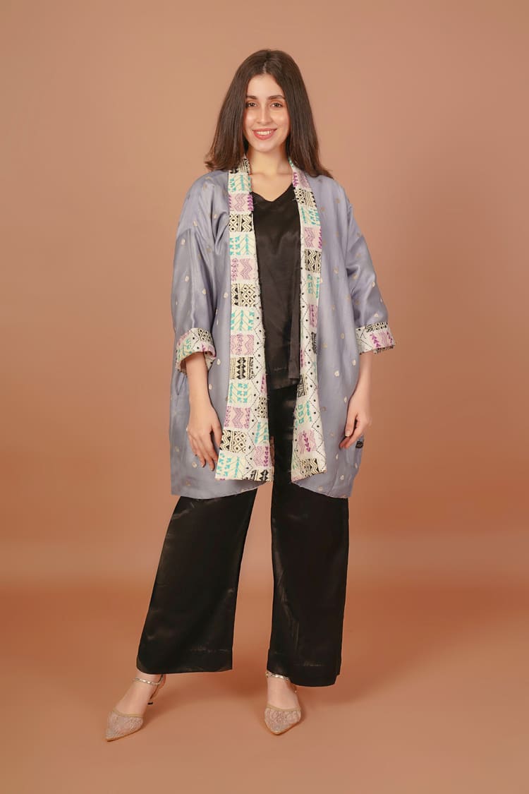 Gulzar Multicolour Kantha Overlay