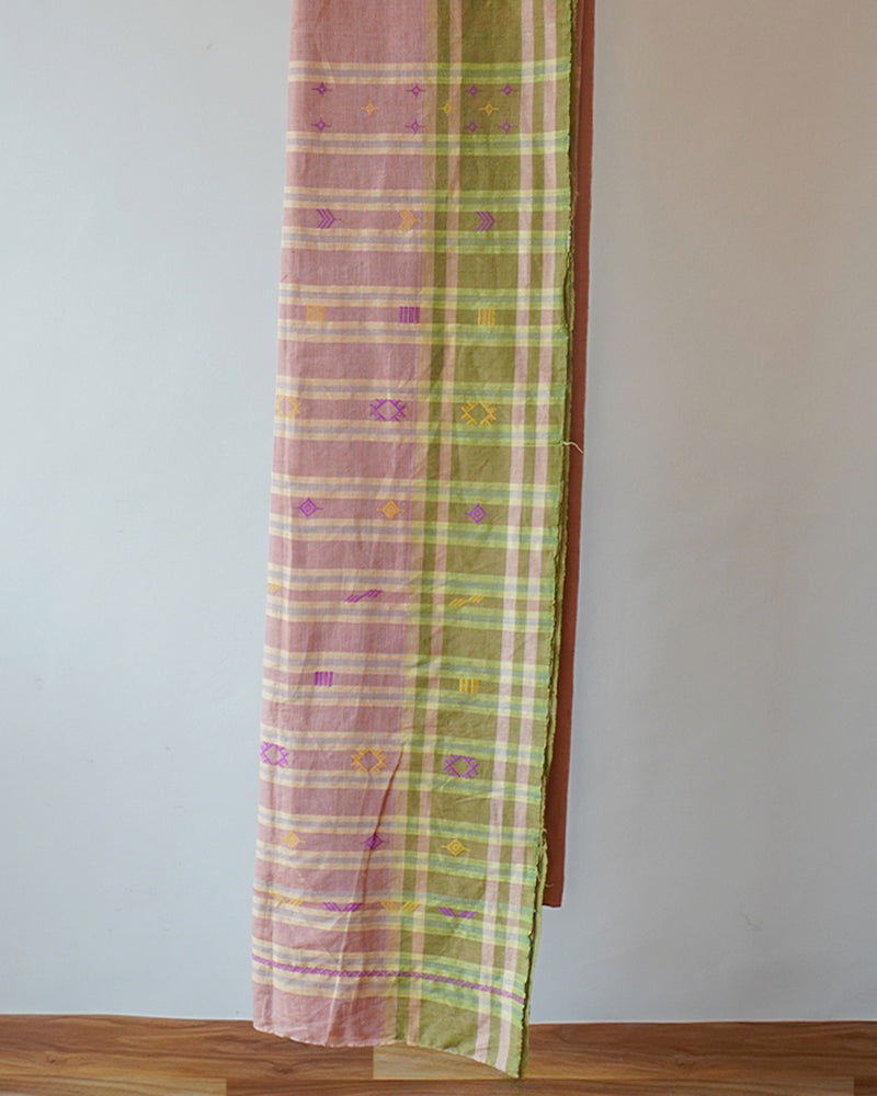 Pink Cotton Pattu Weave Rajasthani