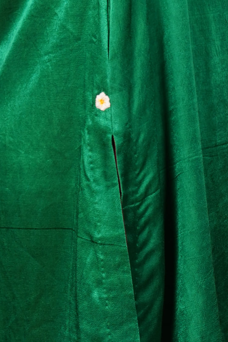 Fern Mist Green Mashru Kurta