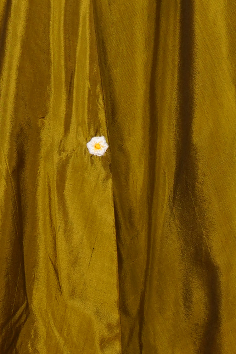 Citrus Dew Lemon Green Silk Kurta
