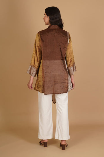 Inara Beige & Brown Tissue Overlay