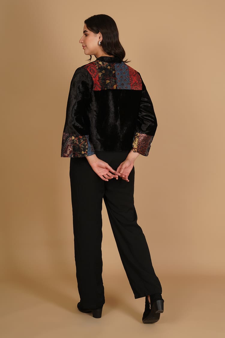 Ayla Black Velvet Short Jacket