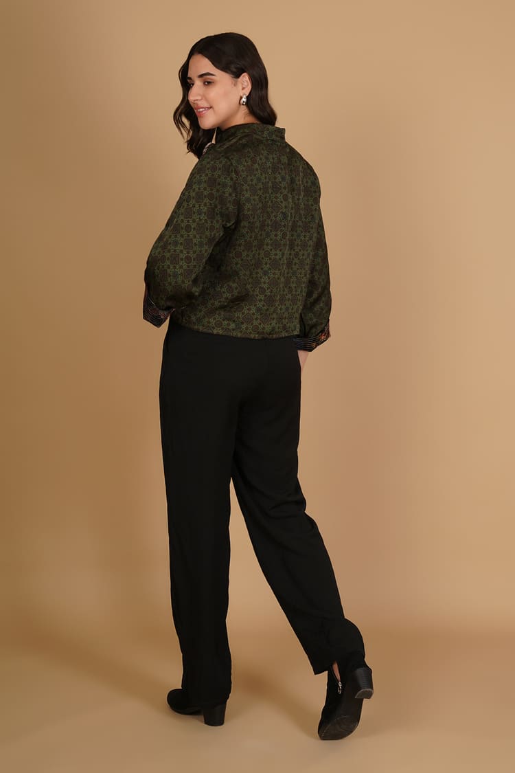 Ayla Black Velvet Short Jacket