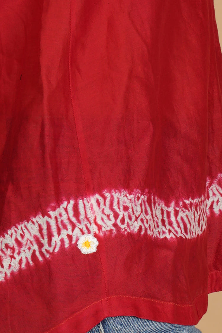 Liyana Red Shibori Shirt