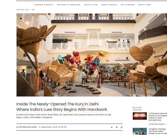 Inside the newly opened The Kunj, where India’s luxe story begins with hand-work