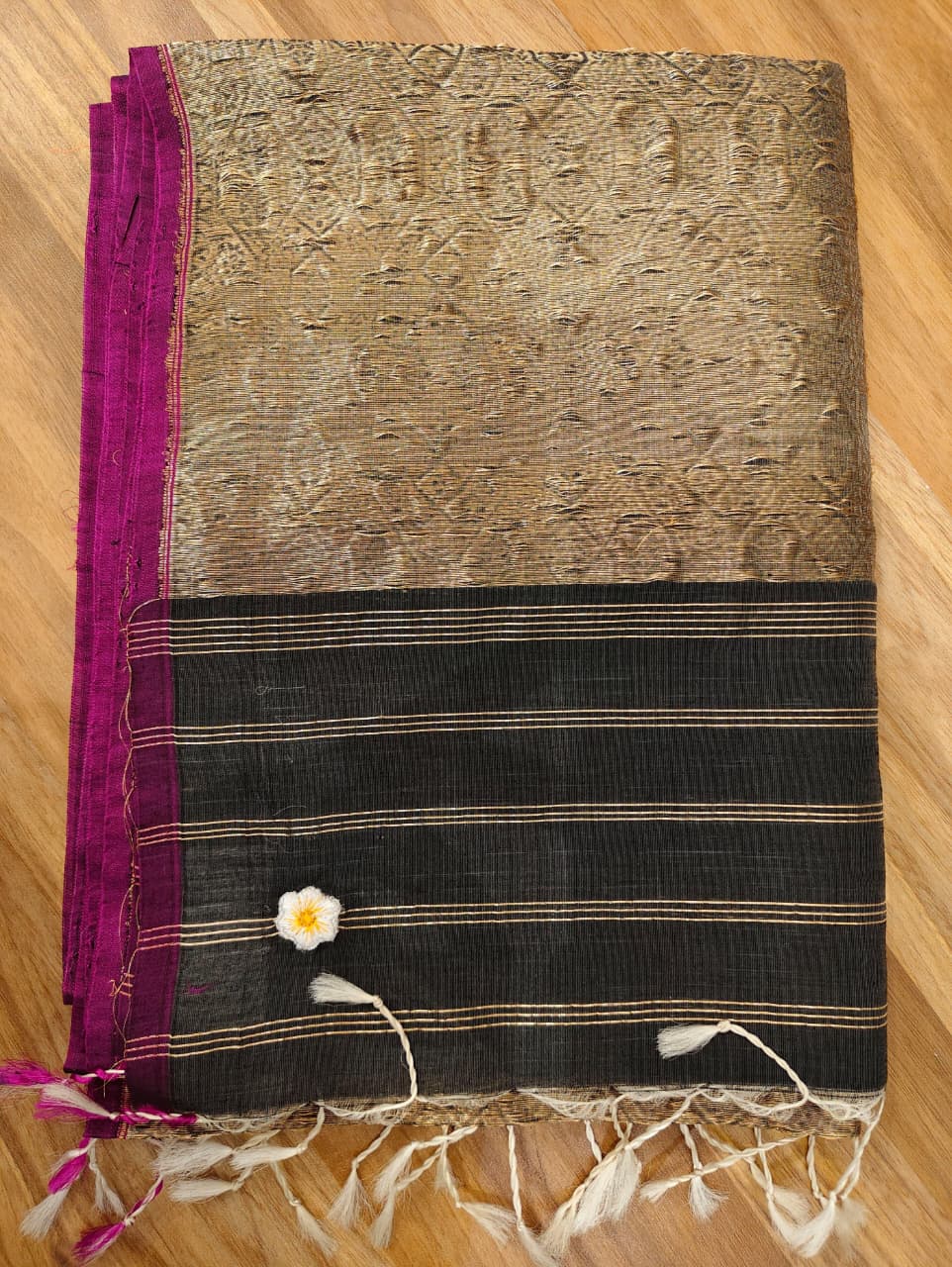 Black & Gold Banrasi Dupatta